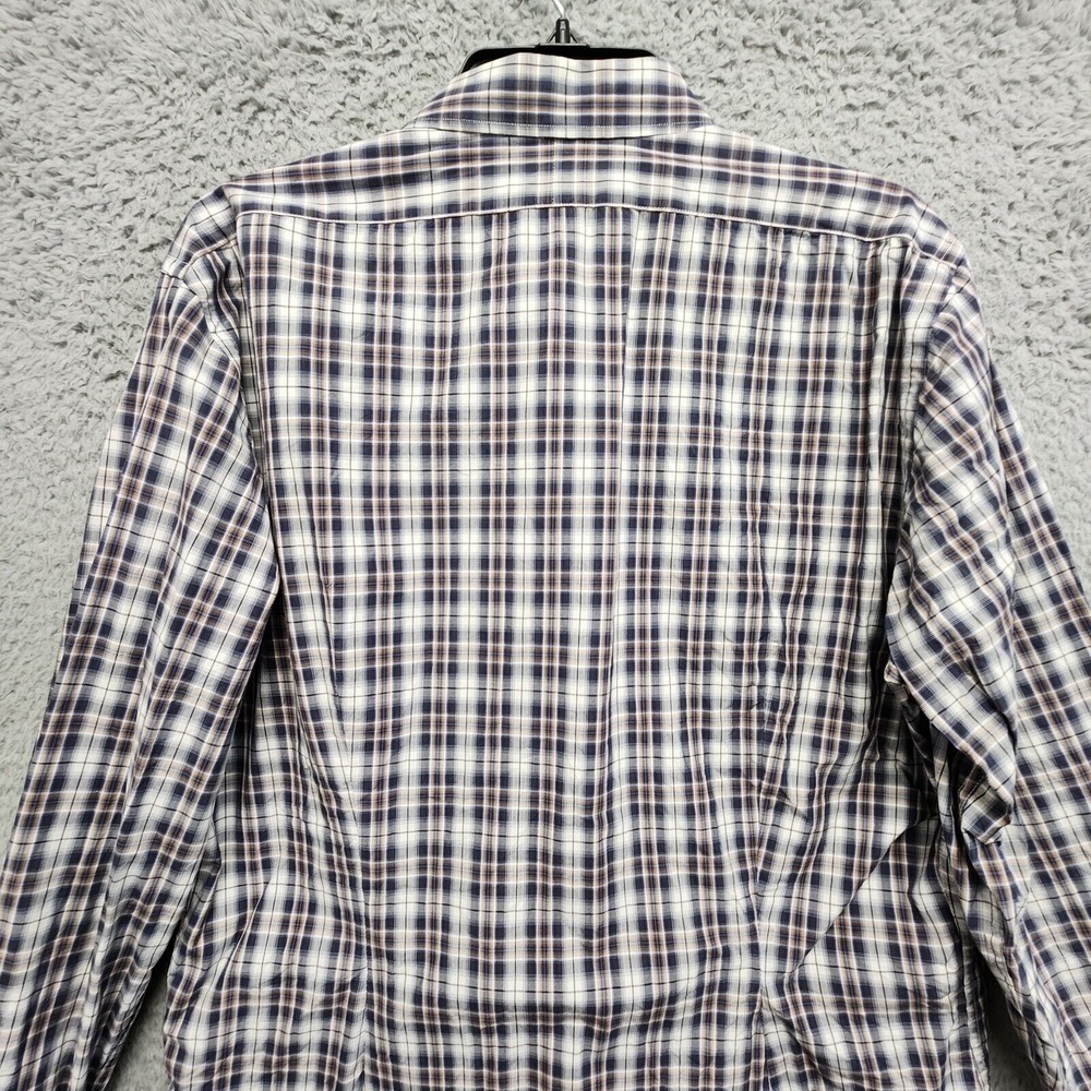 J Lindeberg Ward Shirt Mens XL (Fits Slim) Long Sleeve Clan Check Plaid PLS READ - Picture 8 of 12